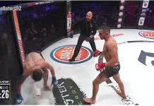 VIDEO. KO-ul la ficat care a zguduit octogonul la Bellator 192! VIDEO. KO-ul la ficat care a zguduit octogonul la Bellator 192!