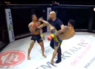 Altercație în octogon după ce arbitrul și-a întors spatele. Ambii luptători au fost descalificați! (VIDEO) Altercație în octogon după ce arbitrul și-a întors spatele. Ambii luptători au fost descalificați! (VIDEO)