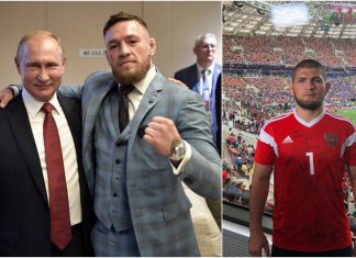 Conor McGregor s-a întâlnit cu Vladimir Putin la finala Cupei Mondiale. La meci a participat și Khabib (VIDEO) Conor McGregor s-a întâlnit cu Vladimir Putin la finala Cupei Mondiale. La meci a participat și Khabib (VIDEO)