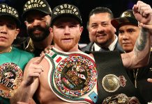 Boxerul Canelo Alvarez a semnat cel mai mare contract din istoria sporturilor de contact! Vezi ce sumă va primi pugilistul mexican. Boxerul Canelo Alvarez a semnat cel mai mare contract din istoria sporturilor de contact! Vezi ce sumă va primi pugilistul mexican.