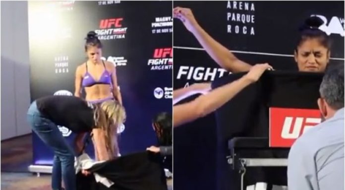 VIDEO. Luptătoare UFC pică proba cântarului și se prăbușește de la deshidratare! VIDEO. Luptătoare UFC pică proba cântarului și se prăbușește de la deshidratare!