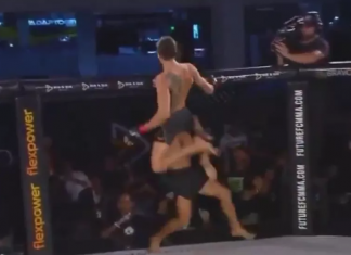 VIDEO. Vezi cel mai violent KO prin flying knee! VIDEO. Vezi cel mai violent KO prin flying knee!