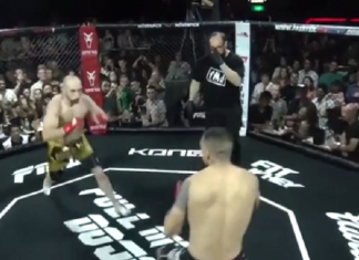 VIDEO. A fugit direct în pumnii adversarului și a fost făcut TKO în 5 secunde! VIDEO. A fugit direct în pumnii adversarului și a fost făcut TKO în 5 secunde!