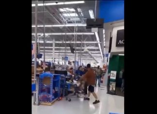 VIDEO. Nu te pune cu angajații din hypermarket! VIDEO. Nu te pune cu angajații din hypermarket!