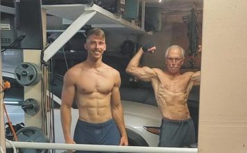 VIDEO. El are 27 de ani și tatăl lui 65 de ani, dar la corp arată la fel! VIDEO. El are 27 de ani și tatăl lui 65 de ani, dar la corp arată la fel!