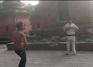 VIDEO. I-a dat o lecție gratuită de Karate!