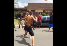 VIDEO. Cum decurge o bătaie amicală pe străzile din Hawaii? VIDEO. Cum decurge o bătaie amicală pe străzile din Hawaii?