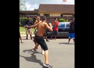 VIDEO. Cum decurge o bătaie amicală pe străzile din Hawaii? VIDEO. Cum decurge o bătaie amicală pe străzile din Hawaii?