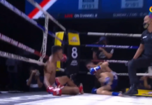 VIDEO. S-au trimis la podea în același timp prin lovituri de cot! VIDEO. S-au trimis la podea în același timp prin lovituri de cot!