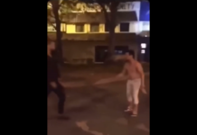 Un tip mult mai mic a reușit să trimită la pământ un bodyguard! Un tip mult mai mic a reușit să trimită la pământ un bodyguard!