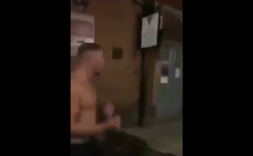 VIDEO. L-a făcut knockout cu telefonul!