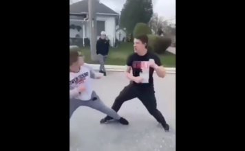 VIDEO. L-a terminat doar din lovituri de pumn! VIDEO. L-a terminat doar din lovituri de pumn!