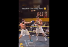 VIDEO. L-a făcut KO cu o lovitură de picior într-un meci de box! VIDEO. L-a făcut KO cu o lovitură de picior într-un meci de box!