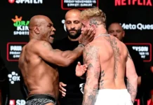 VIDEO. Mike Tyson l-a plesnit direct pe scenă pe Jake Paul! VIDEO. Mike Tyson l-a plesnit direct pe scenă pe Jake Paul!