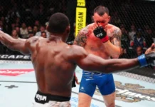 Joaquin Buckley l-a învins pe Colby Covington într-un meci oprit de doctori! Joaquin Buckley l-a învins pe Colby Covington într-un meci oprit de doctori!