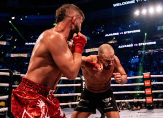 Jeremy Stephens l-a făcut TKO pe Eddie Alvarez la gala de box fără mănuși BKFC Knucklemania 5! (VIDEO) Jeremy Stephens l-a făcut TKO pe Eddie Alvarez la gala de box fără mănuși BKFC Knucklemania 5! (VIDEO)