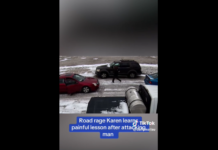 VIDEO. I-a dat o palmă unui bărbat în trafic și a fost trântită în mijlocul străzii! VIDEO. I-a dat o palmă unui bărbat în trafic și a fost trântită în mijlocul străzii!