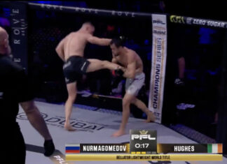 Usman Nurmagomedov rămâne neînvins și își apăra titlul de campion Bellator/PFL! (VIDEO) Usman Nurmagomedov rămâne neînvins și își apăra titlul de campion Bellator/PFL! (VIDEO)