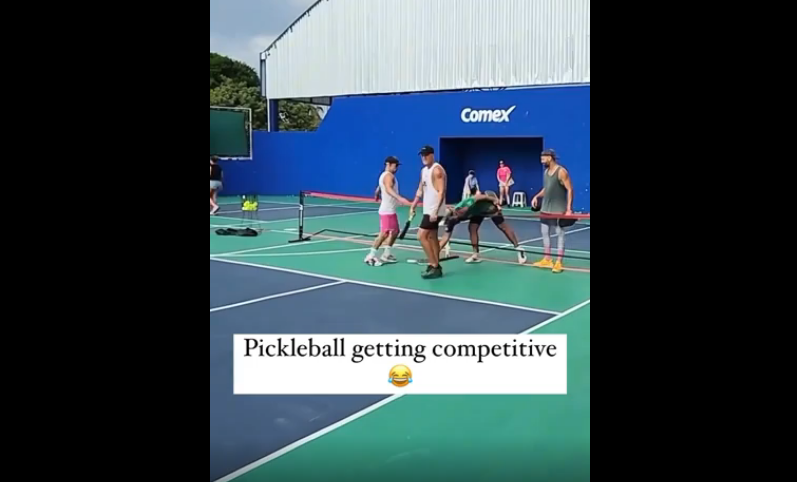VIDEO. L-a făcut knockout după un meci de Pickleball!