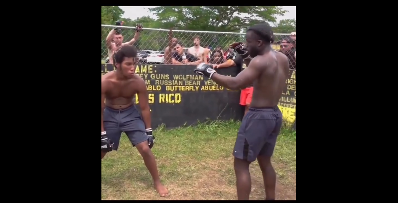 Într-o luptă organizată semi-legal, poți avea surpriza să dai de oricine ca adversar.