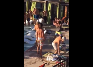 VIDEO. Bătaie generală la piscină! VIDEO. Bătaie generală la piscină!