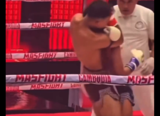 VIDEO. Arbitrul a oprit mult prea târziu lupta! VIDEO. Arbitrul a oprit mult prea târziu lupta!