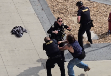 VIDEO. Cum scapă un bărbat de 3 polițiști! VIDEO. Cum scapă un bărbat de 3 polițiști!