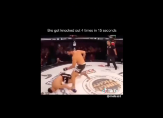 VIDEO. A fost făcut KO de 4 ori în doar 15 secunde! VIDEO. A fost făcut KO de 4 ori în doar 15 secunde!