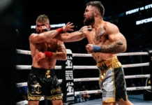 Mike Perry l-a distrus pe Jeremy Stephens și își păstrează titlul de campion în BKFC (box fără mănuși)! (VIDEO) Mike Perry l-a distrus pe Jeremy Stephens și își păstrează titlul de campion în BKFC (box fără mănuși)! (VIDEO)