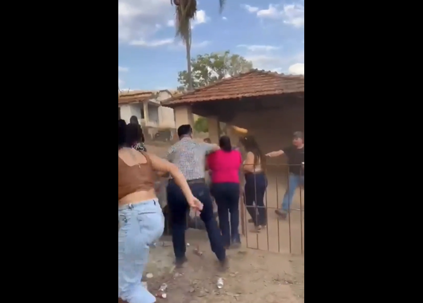 VIDEO. Bătaie generală într-o curte aflată la țară!