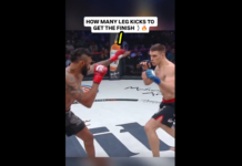 VIDEO. De câte lovituri la picioare e nevoie pentru a încheia o luptă de MMA? VIDEO. De câte lovituri la picioare e nevoie pentru a încheia o luptă de MMA?