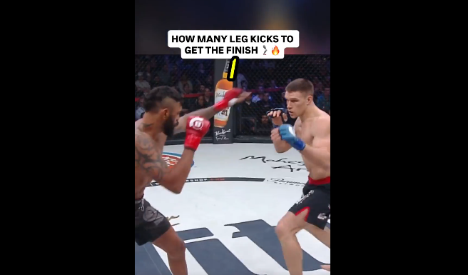 VIDEO. De câte lovituri la picioare e nevoie pentru a încheia o luptă de MMA? VIDEO. De câte lovituri la picioare e nevoie pentru a încheia o luptă de MMA?