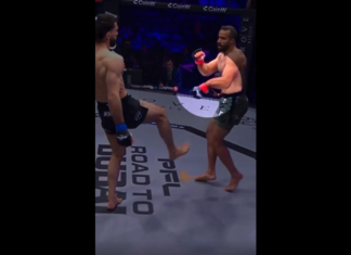 VIDEO. Și-a rupt mâna încercând să blocheze o lovitură de picior! VIDEO. Și-a rupt mâna încercând să blocheze o lovitură de picior!