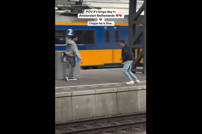 VIDEO. L-a făcut KO pe peron și nu a putut să se mai ridice!