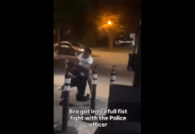 VIDEO. S-a luat la bătaie cu un polițist și ce credeți că s-a întâmplat? VIDEO. S-a luat la bătaie cu un polițist și ce credeți că s-a întâmplat?