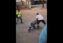 VIDEO. Și-a bătut colegul de șantier și l-a lăsat lat în nisip! VIDEO. Și-a bătut colegul de șantier și l-a lăsat lat în nisip!