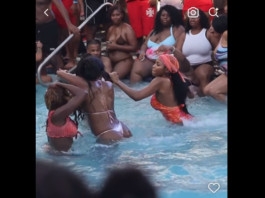 VIDEO. Bătaie între fete la piscină! VIDEO. Bătaie între fete la piscină!