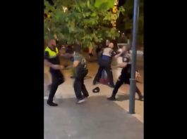VIDEO. I-a atacat pe polițiști și a regretat instant! VIDEO. I-a atacat pe polițiști și a regretat instant!